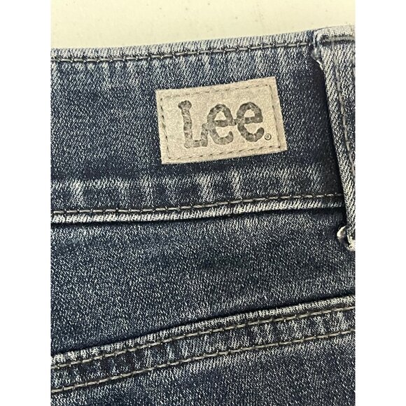 Lee Women's Size Flex Motion Regular Fit Straight Leg Jean Royal Chakra 16 - Picture 6 of 15